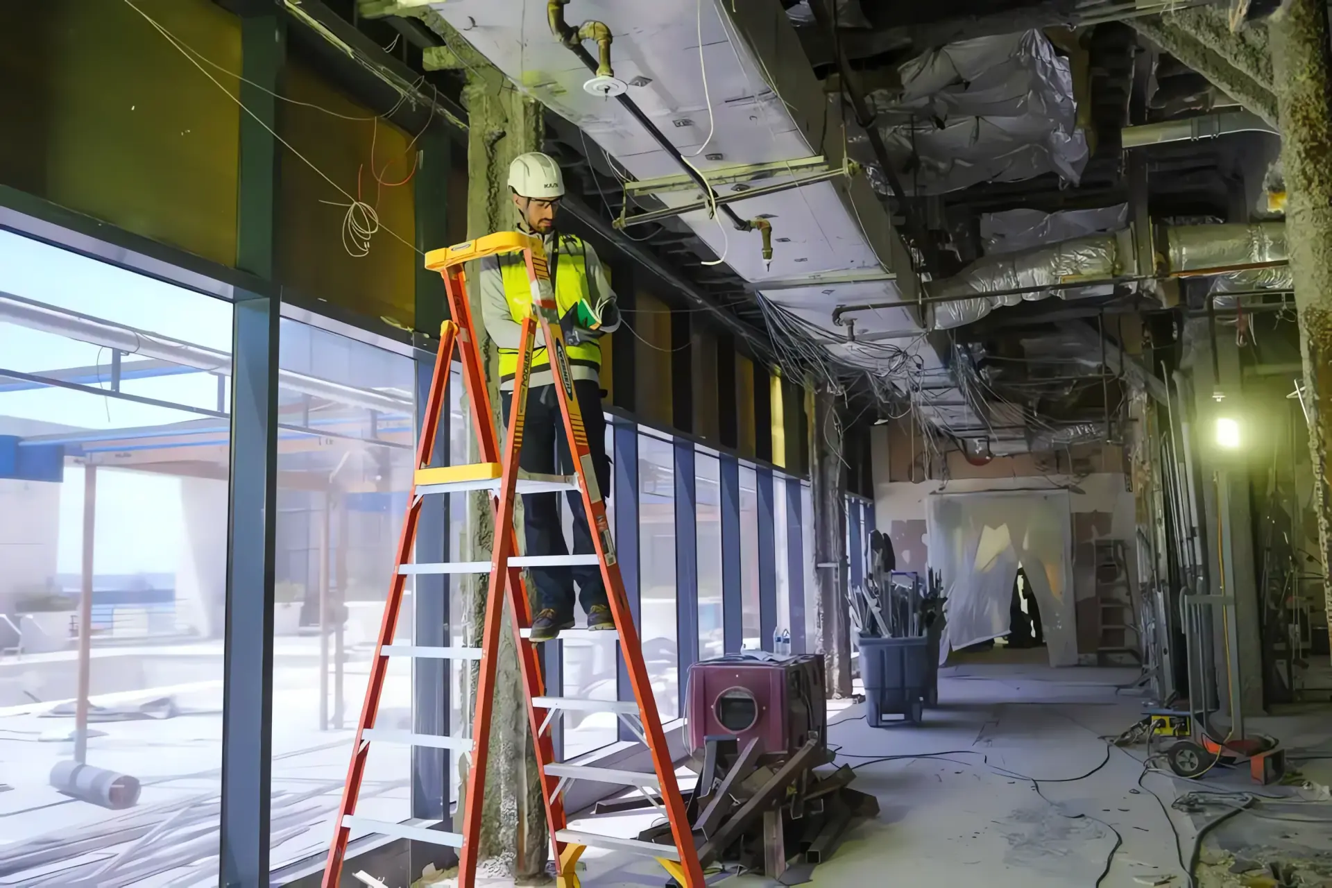 Hands On Labor, Inc. founder on a job site