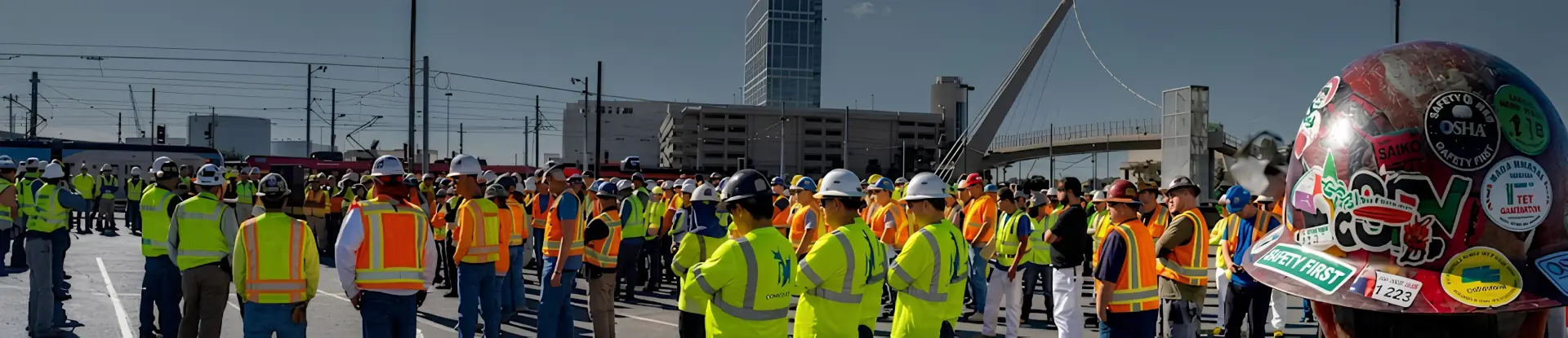 Construction workers and general laborers on a San Diego job site