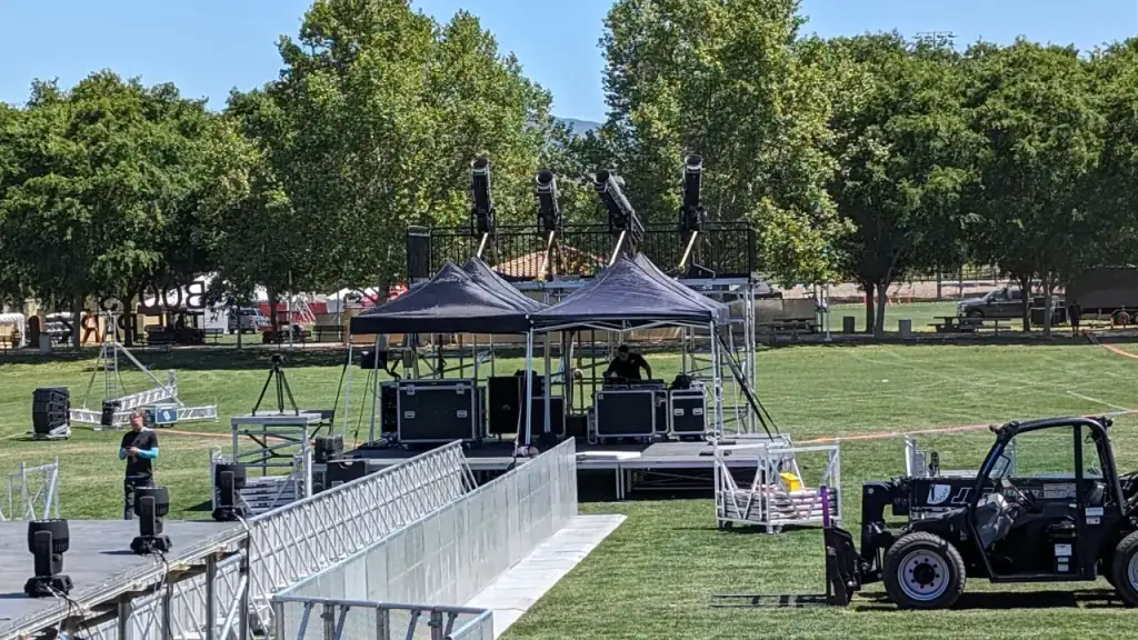 Festival Front of House & Spotlight Towers