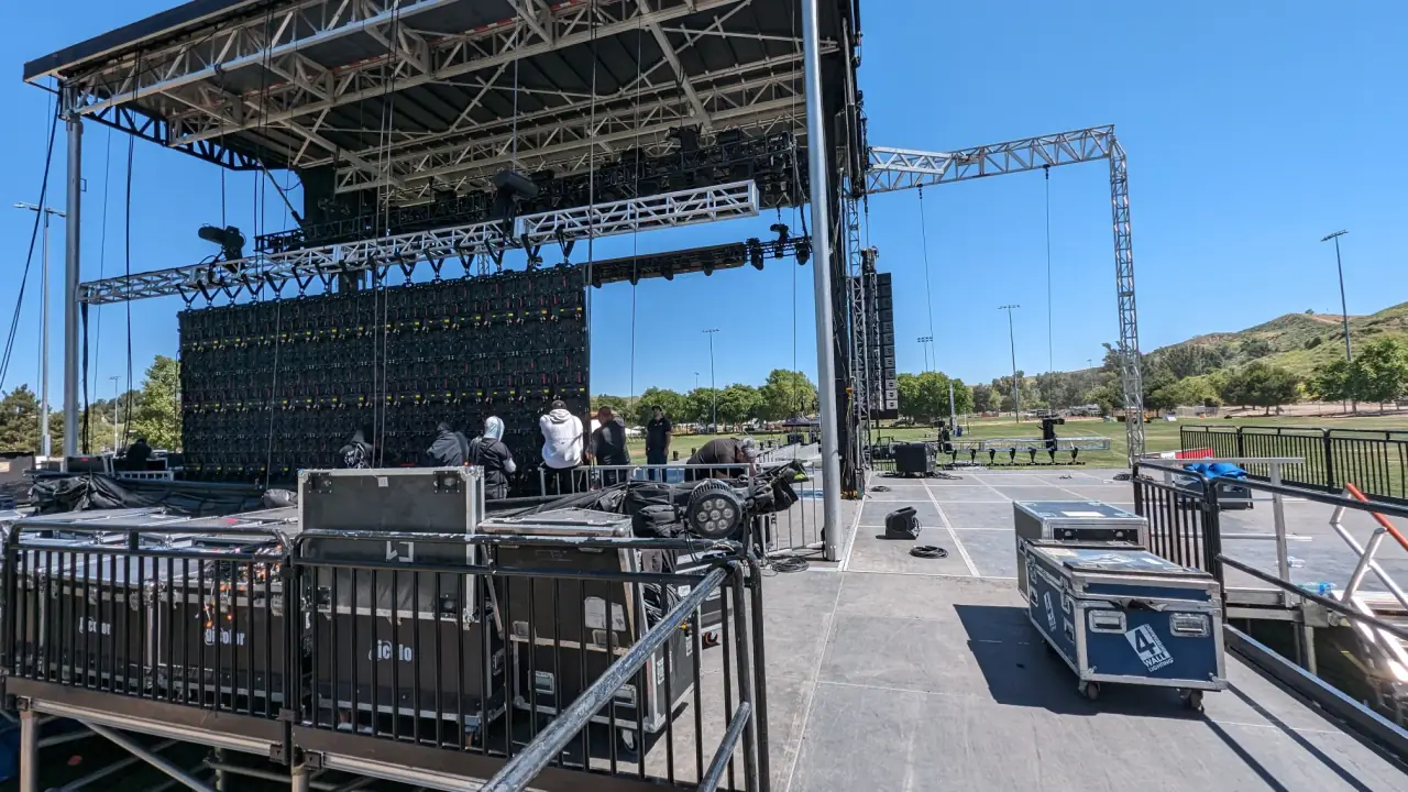 Boots In The Park Stage & Lighting Grid