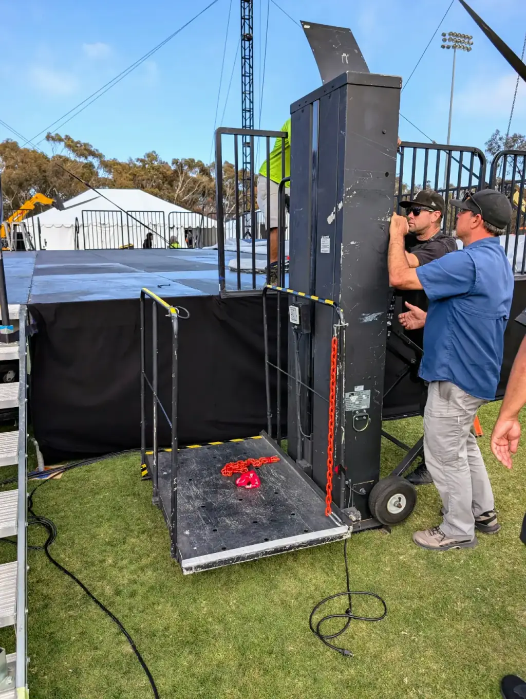 Festival Stage ADA Accessibility Lift Installation