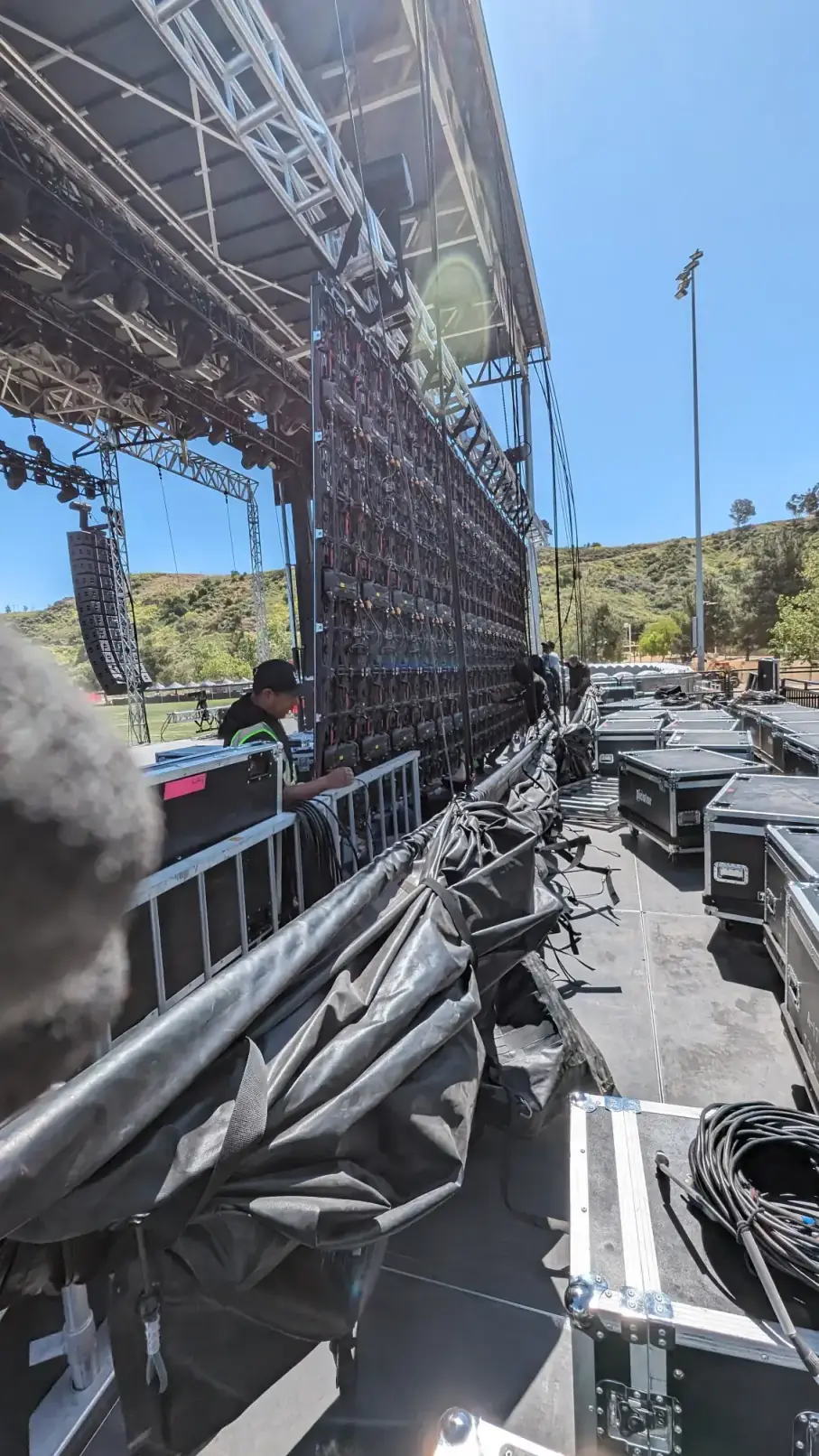 Festival Stage Video Substructure & Cable Runs