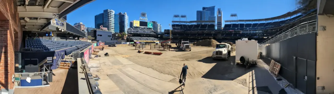 Petco Park Dirt Rodeo Arena Transformation