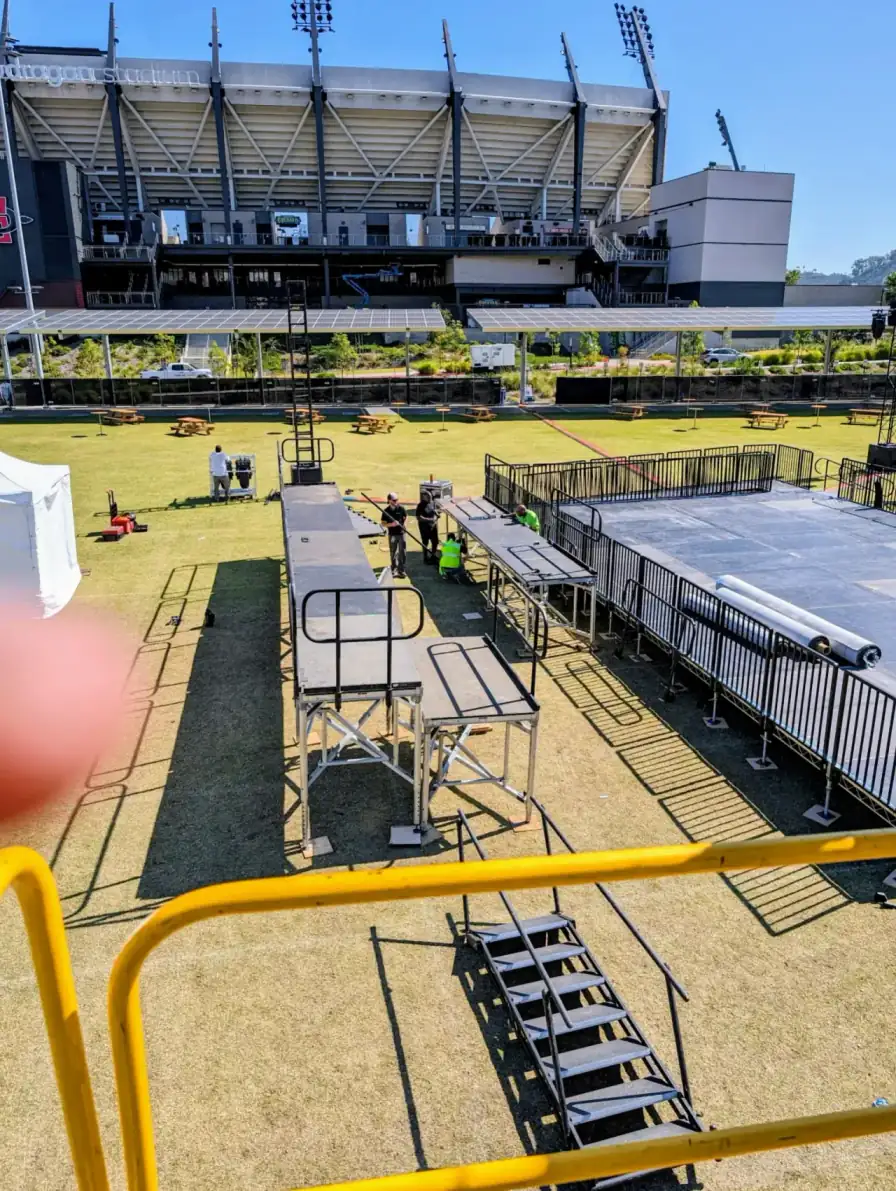 Snapdragon Stadium Stage Deck & Ramp Build