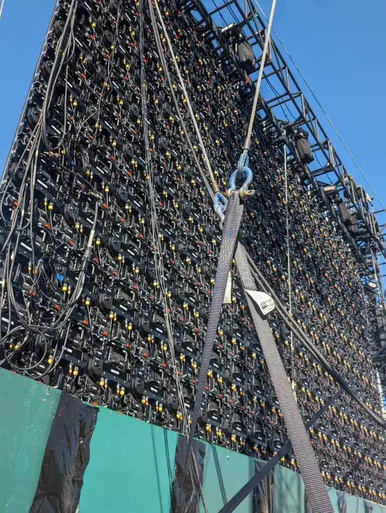 Stadium LED Wall Rigging & Signal Harness