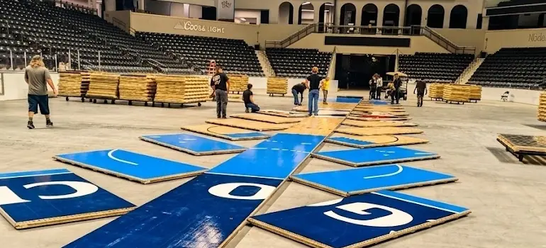 Arena Floor & Rigging Transition